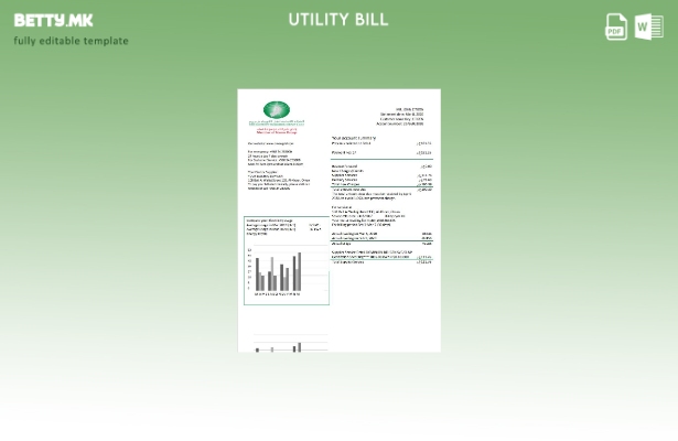 Модерен стил Шаблон за сметки за електрична енергија на компанијата за пренос  1